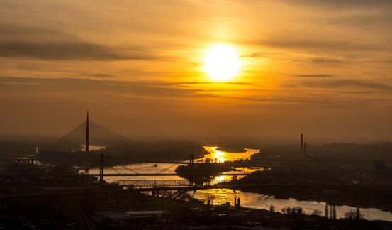 Belgrade And Sava River