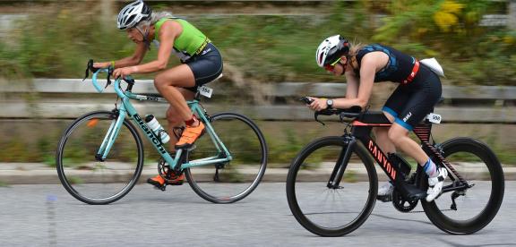 women bicycle race uphill 8