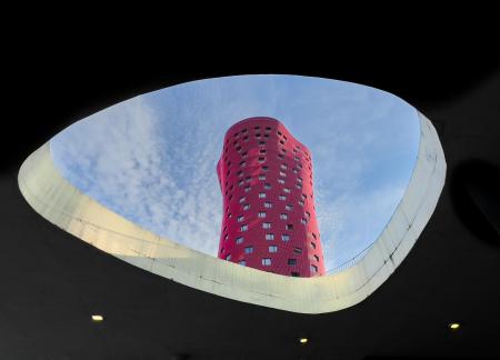 Porta Fira Tower In Barcelona