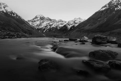 Stepping stones to Mt Cook