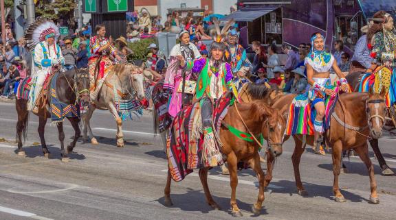 Native Indians in  Parade