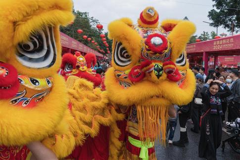 usher in the lunar New Year A