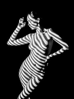 Striping woman 2