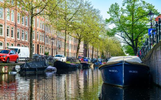 Amsterdam canal scene