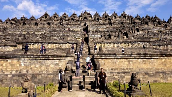 The magnificent Borobudur Temple