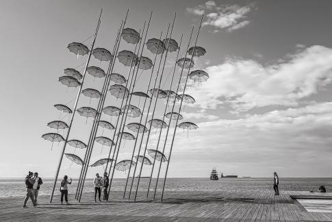 Thessaloniki umbrellas