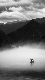 Mist over Xiaodongjiang River