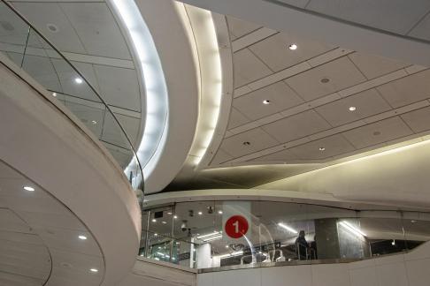 Subway station curves