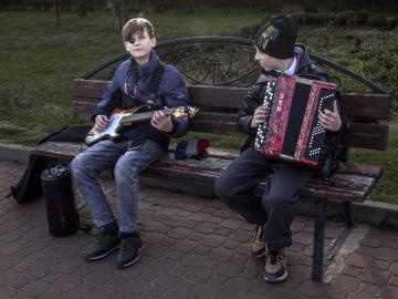 A young musicians