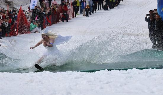 Angel Skating Water River