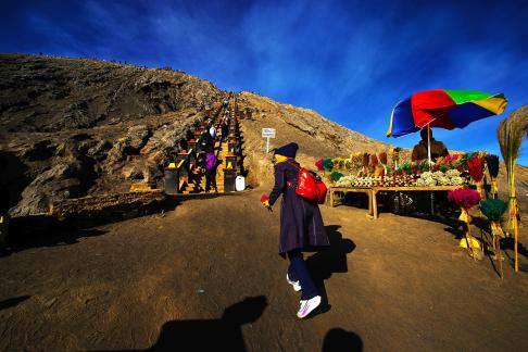 Go up to Mt Bromo