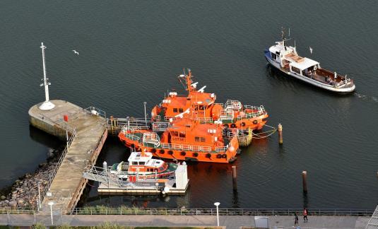 pilotboats and ferryboat