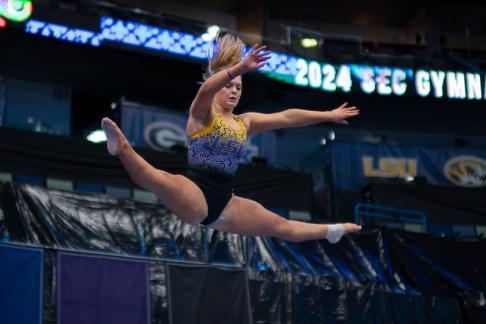 LSU Tiger Practice At 2024SEC