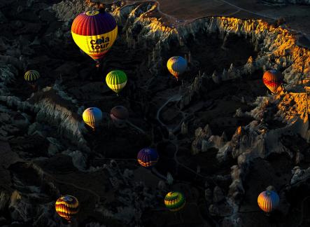 hot air balloon array