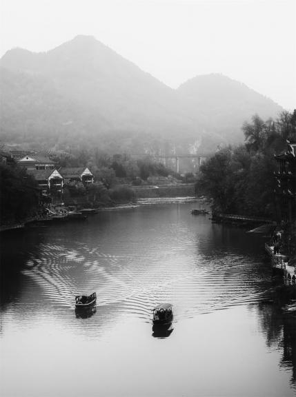 Tourist Ferry in the Border Town